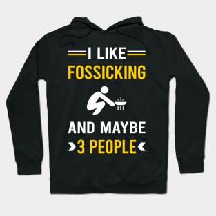 3 People Fossicking Fossick Hoodie